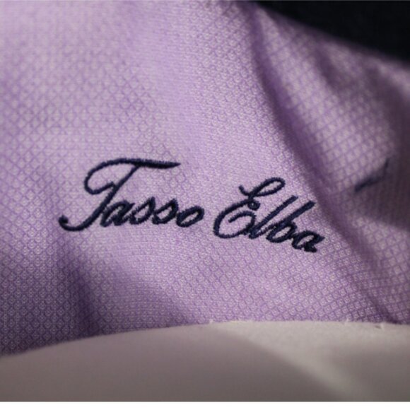 TASSO ELBA Long Sleeve Men's Dress Shirt - Purple - Picture 5 of 5